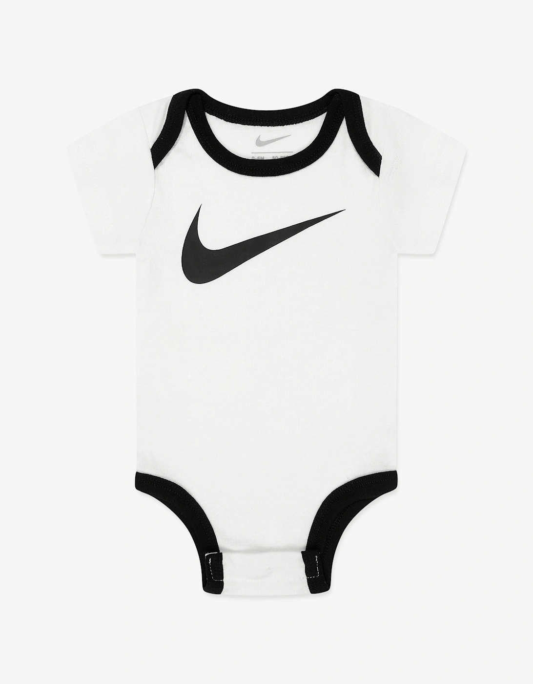 Baby Boys Swoosh Bodysuit Set in White