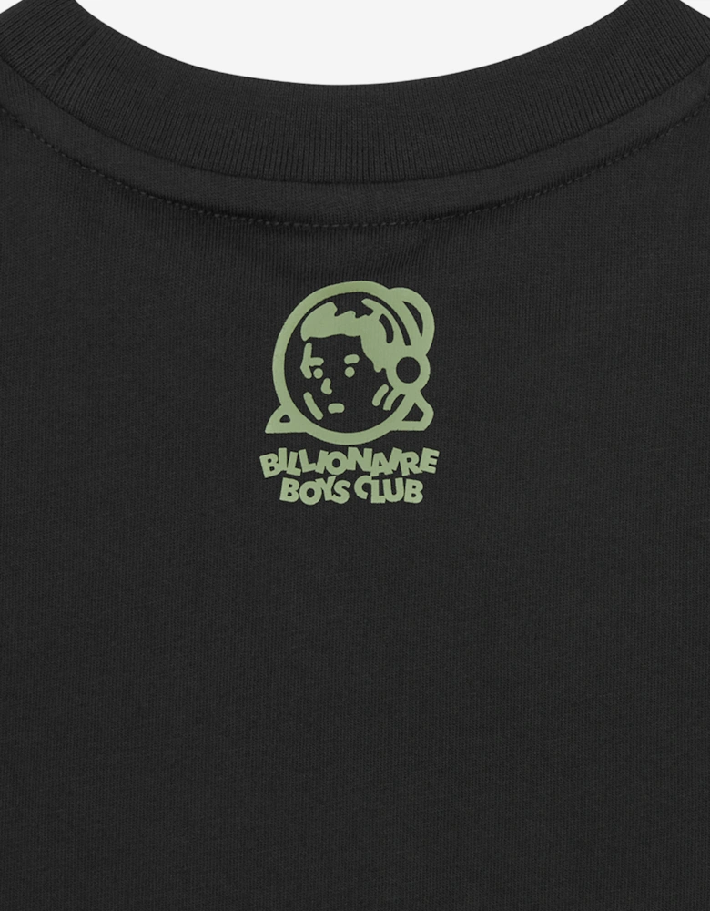 Boys Space Camo Arch Logo T-Shirt in Black