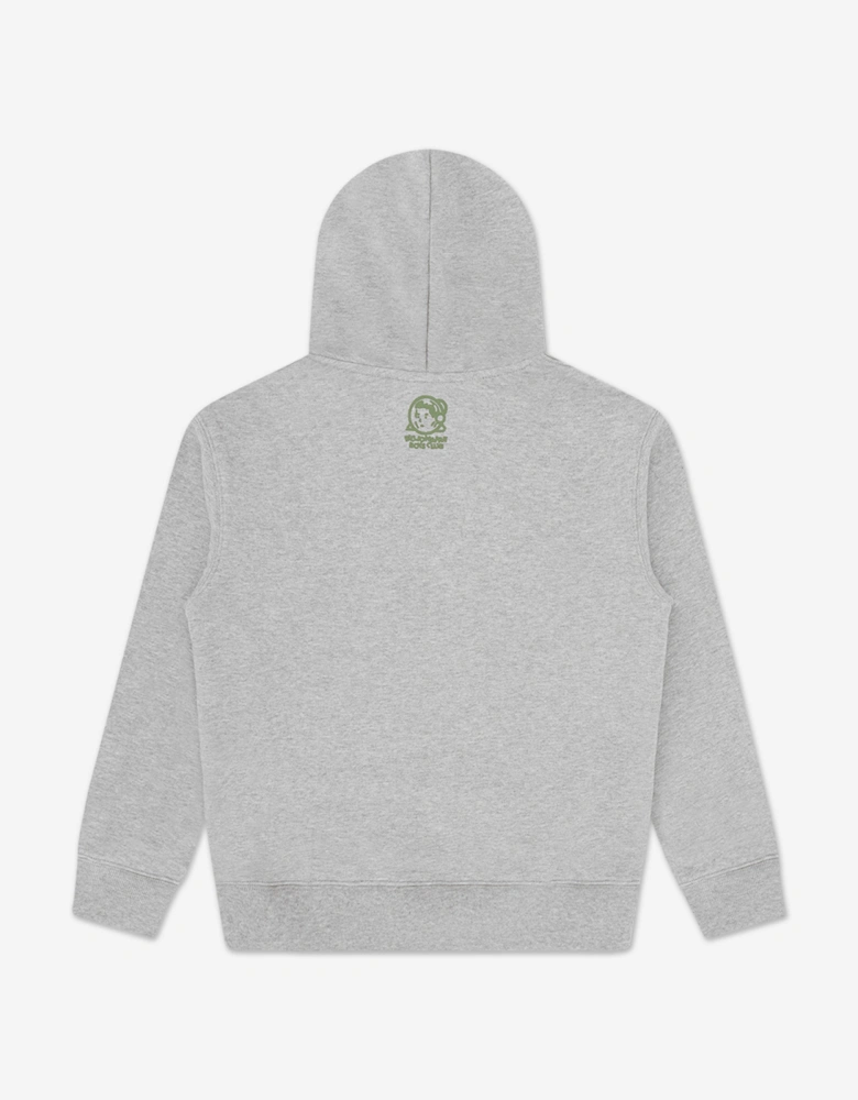 Boys Space Camo Arch Logo Popover Hoodie in Grey