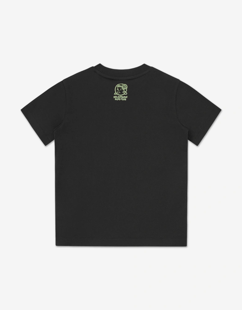 Boys Space Camo Arch Logo T-Shirt in Black