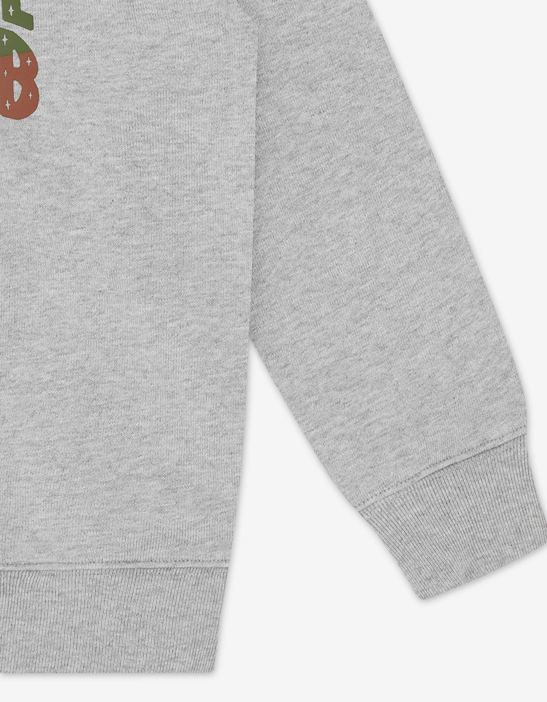 Boys Space Camo Arch Logo Popover Hoodie in Grey