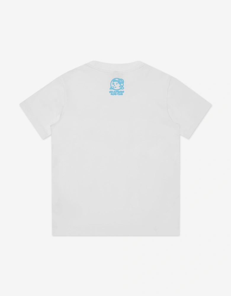 Boys Gradient Puff Print Arch Logo T-Shirt in White