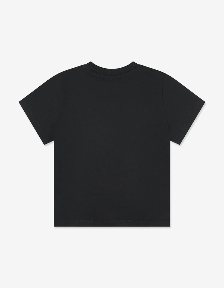 Kids Teddy Bear Logo T-Shirt in Black