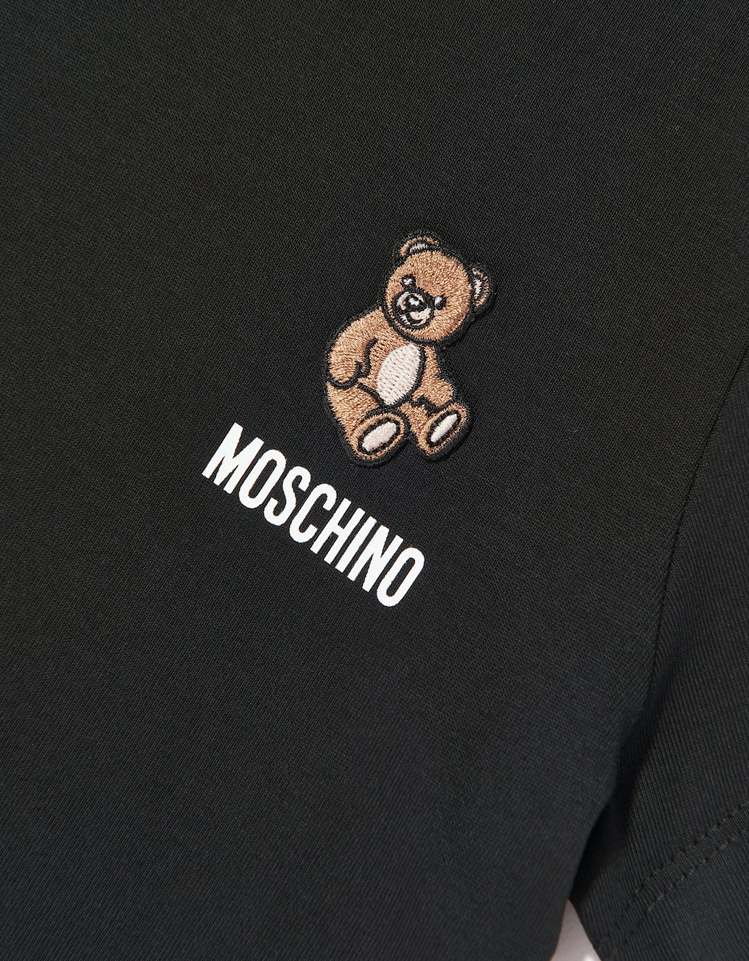 Kids Teddy Bear Logo T-Shirt in Black