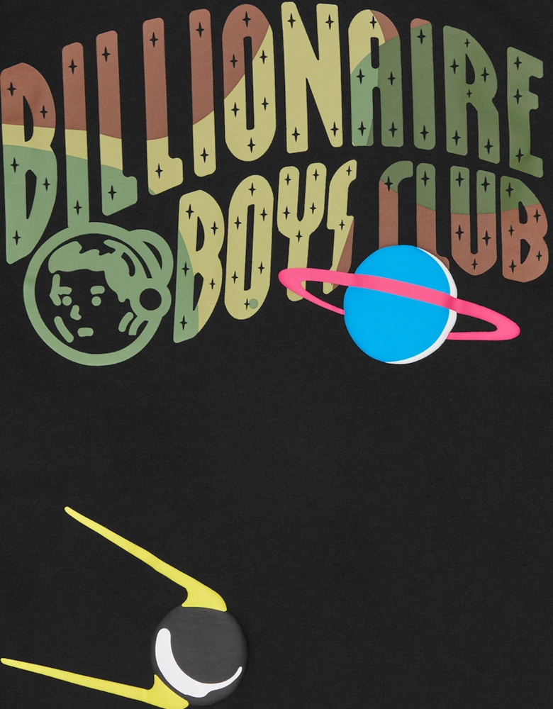 Boys Space Camo LS T-Shirt in Black