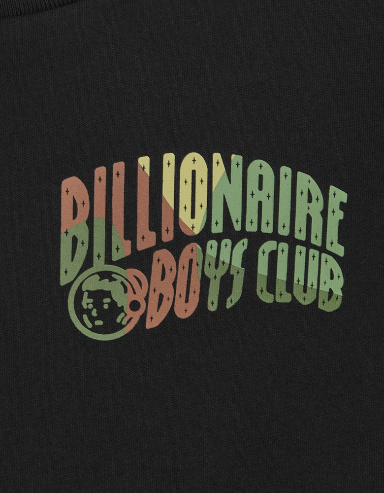 Boys Space Camo LS T-Shirt in Black