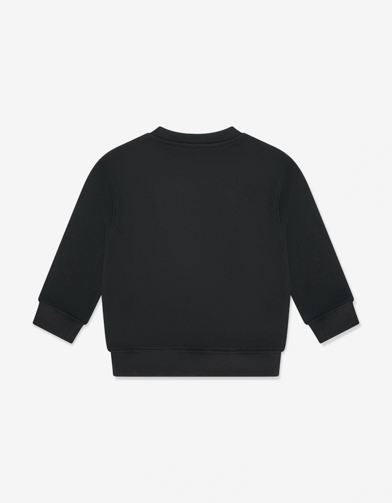 Boys Logo Pocket Sweatshirt in Black