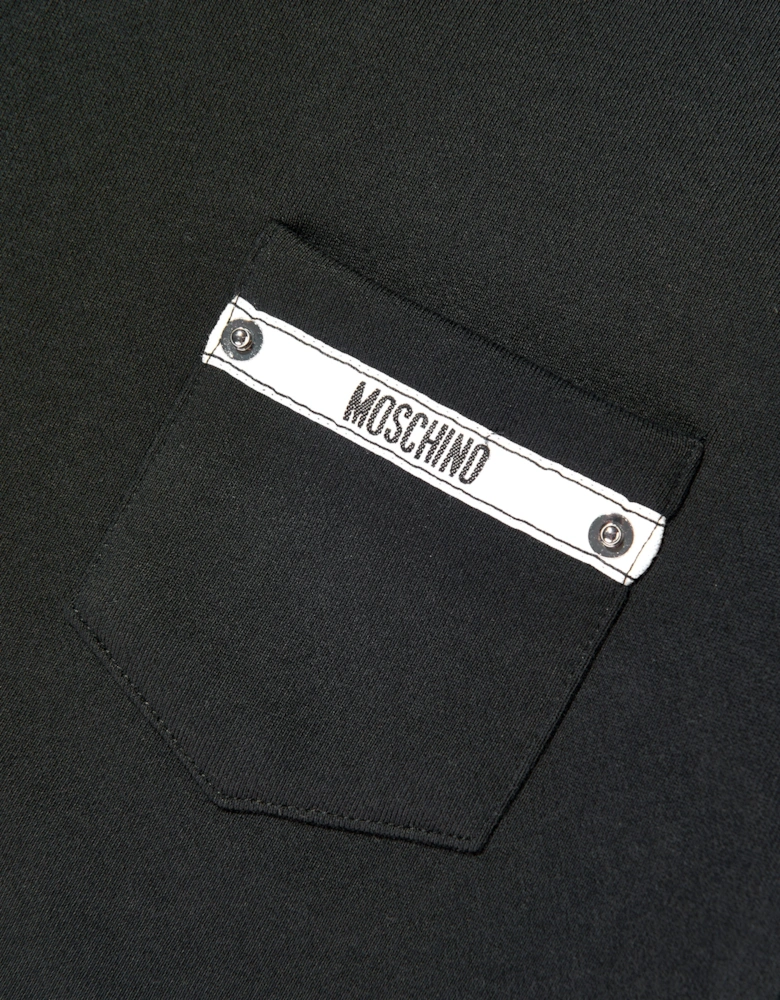 Boys Logo Pocket Sweatshirt in Black