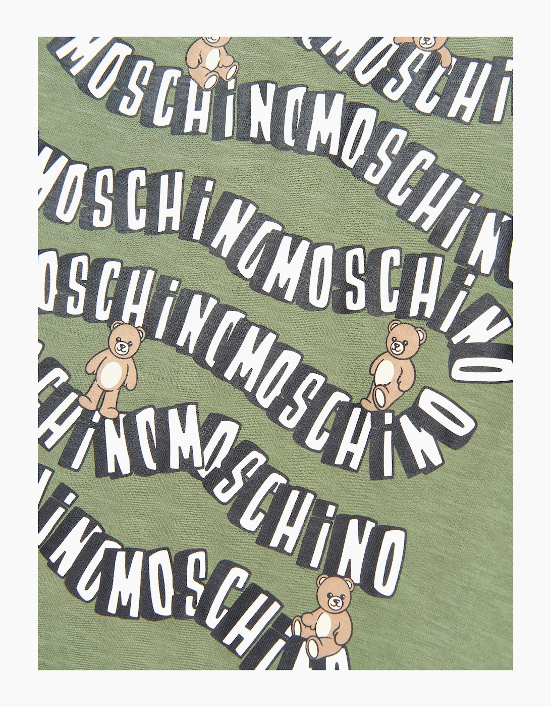 Kids Teddy Bear Logo T-Shirt in Green