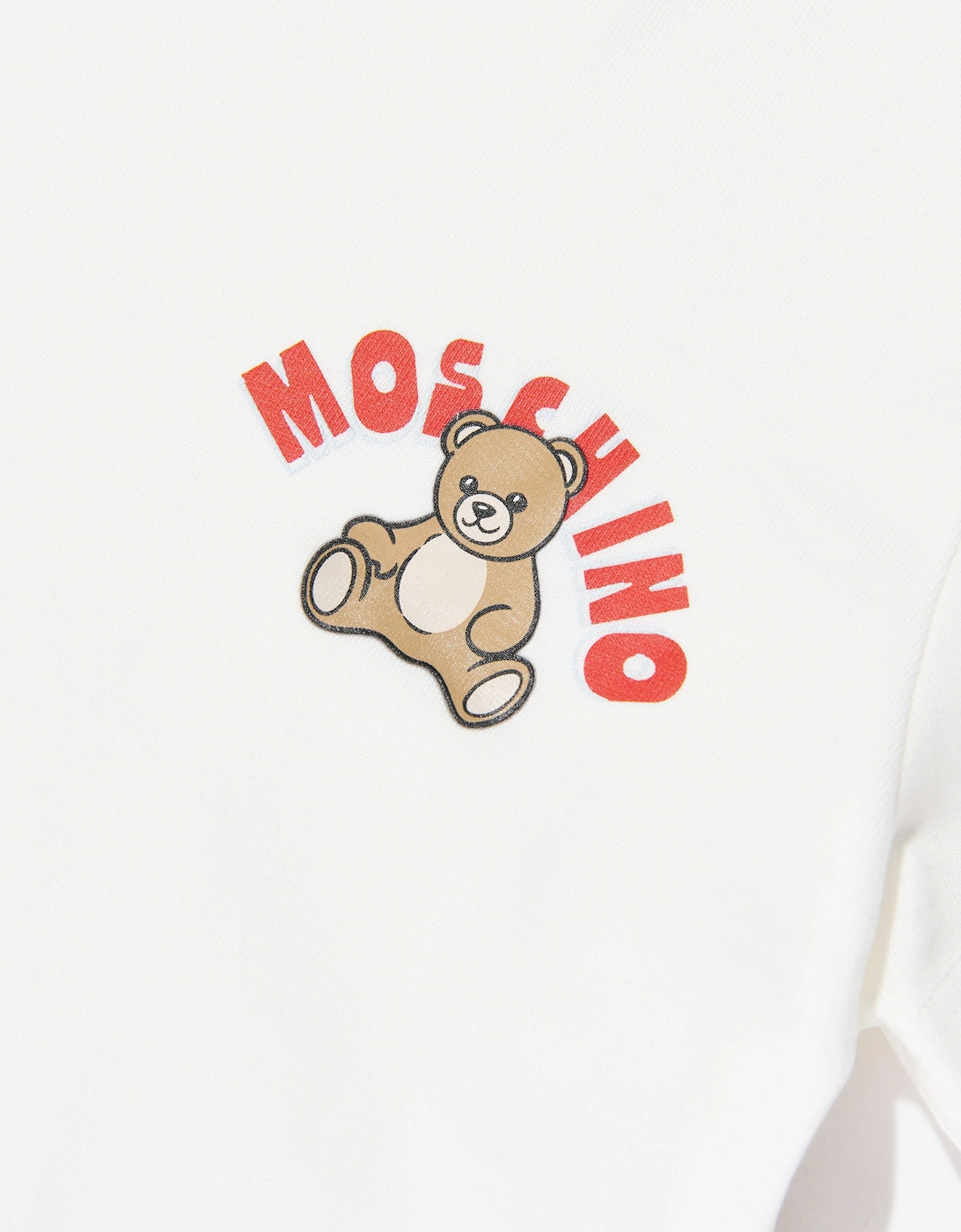 Kids Teddy Bear Logo T-Shirt in Ivory