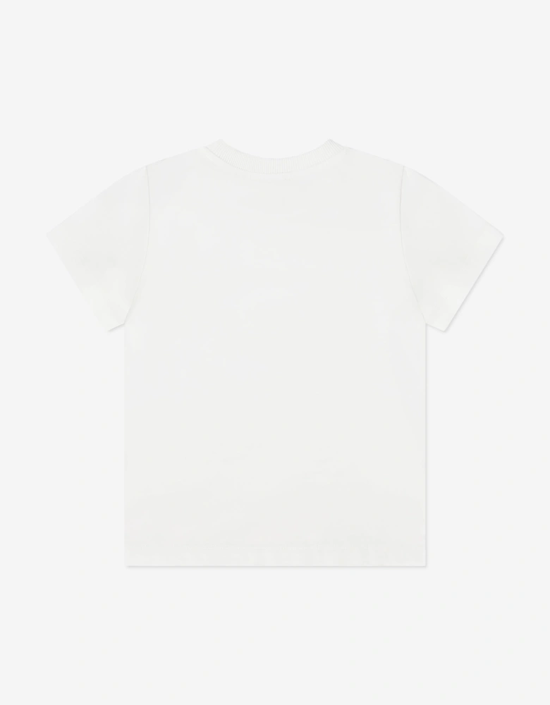 Kids Teddy Bear Logo T-Shirt in Ivory