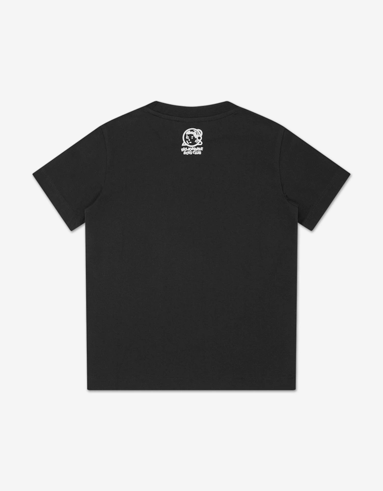 Boys Distorted Arch Logo T-Shirt in Black