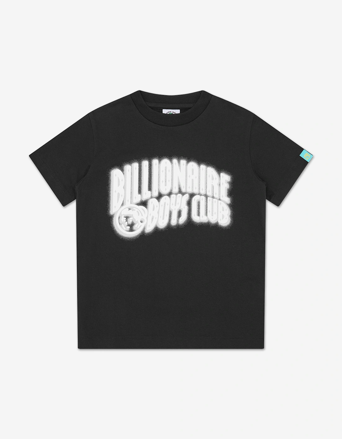 Boys Distorted Arch Logo T-Shirt in Black, 5 of 4