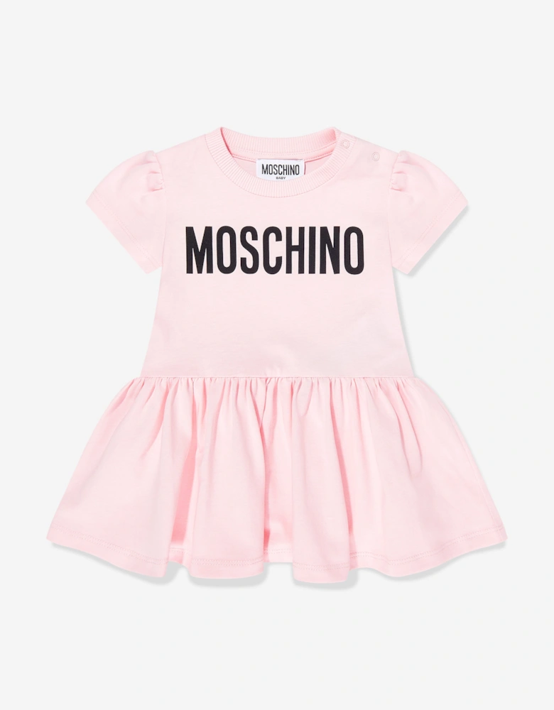 Baby Girls Logo Dress in Pink