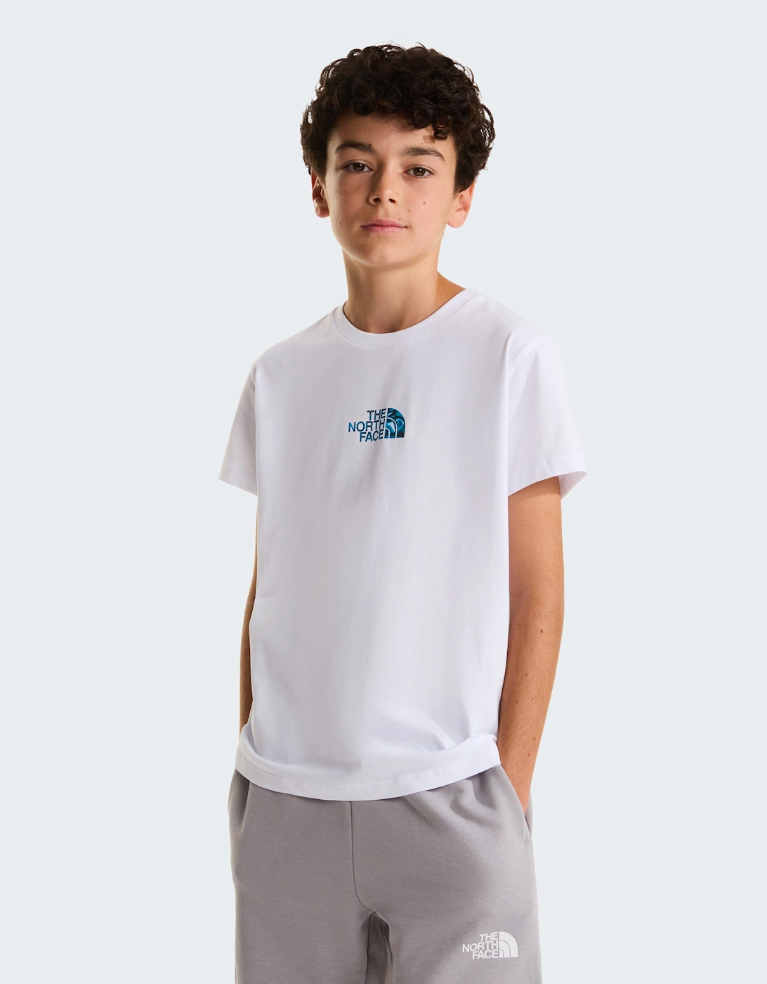 Boys Liquid Logo Regular T-Shirt in White