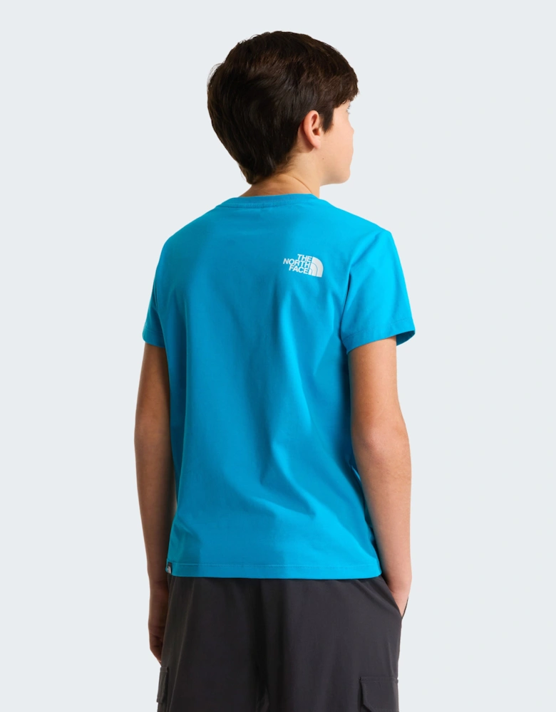 Kids Simple Dome Regular T-Shirt in Blue