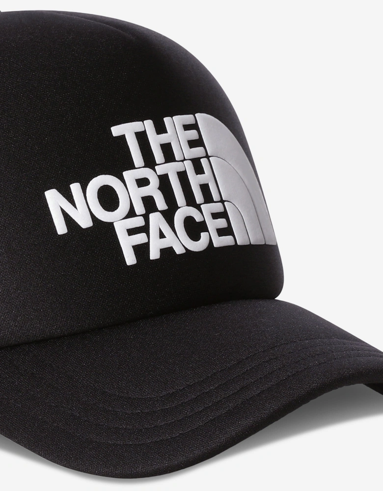 Kids TNF Logo Trucker Cap in Black