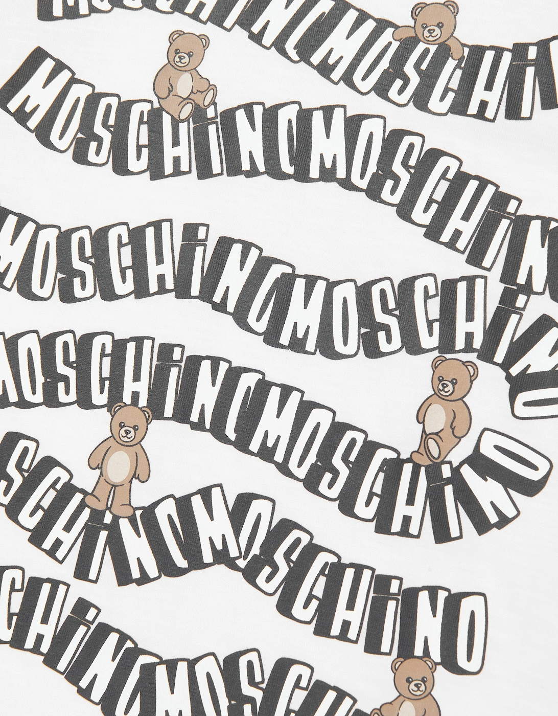 Kids Teddy Bear Logo T-Shirt in White