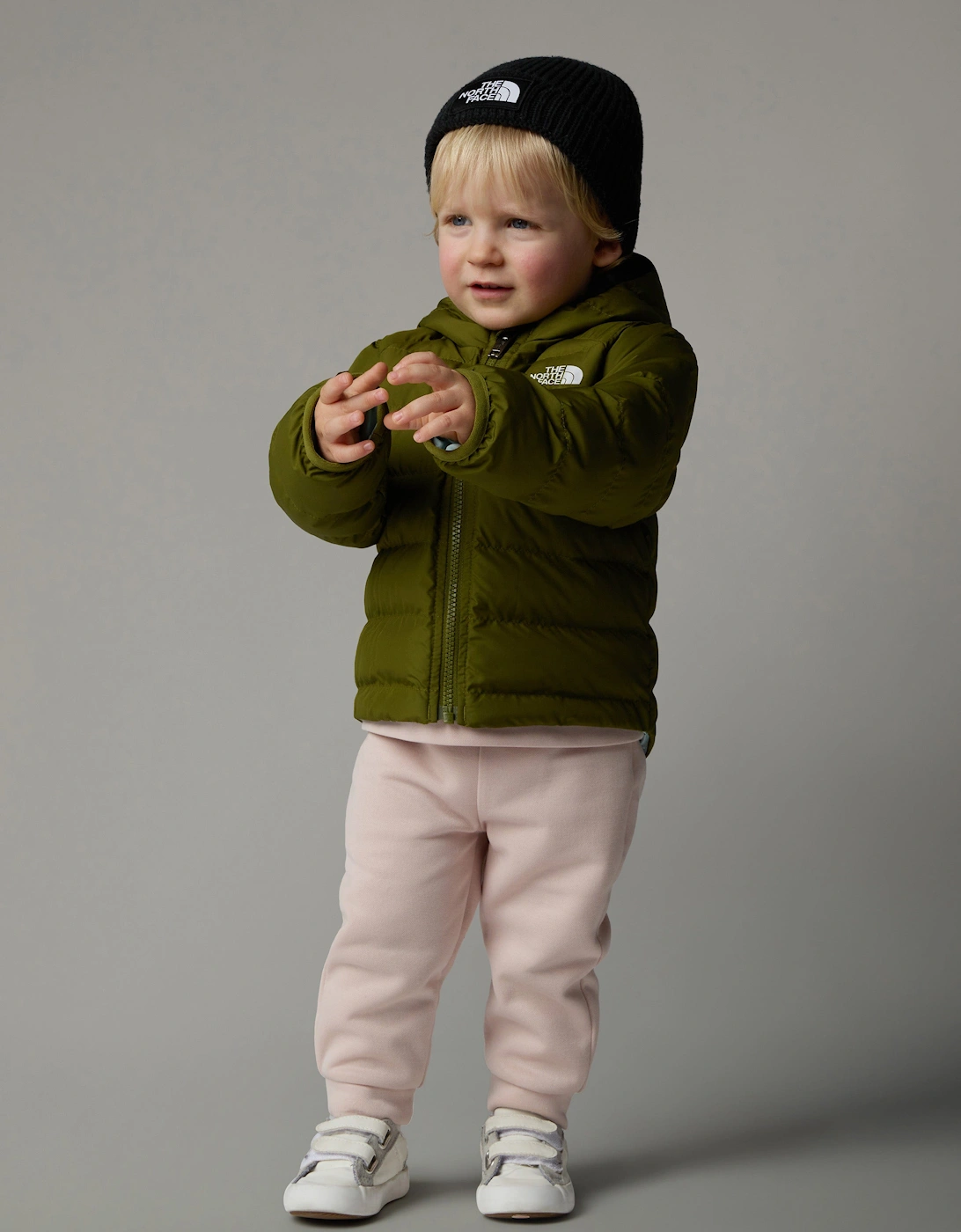 Baby Boys Reversible Perrito Hooded Jacket in Green