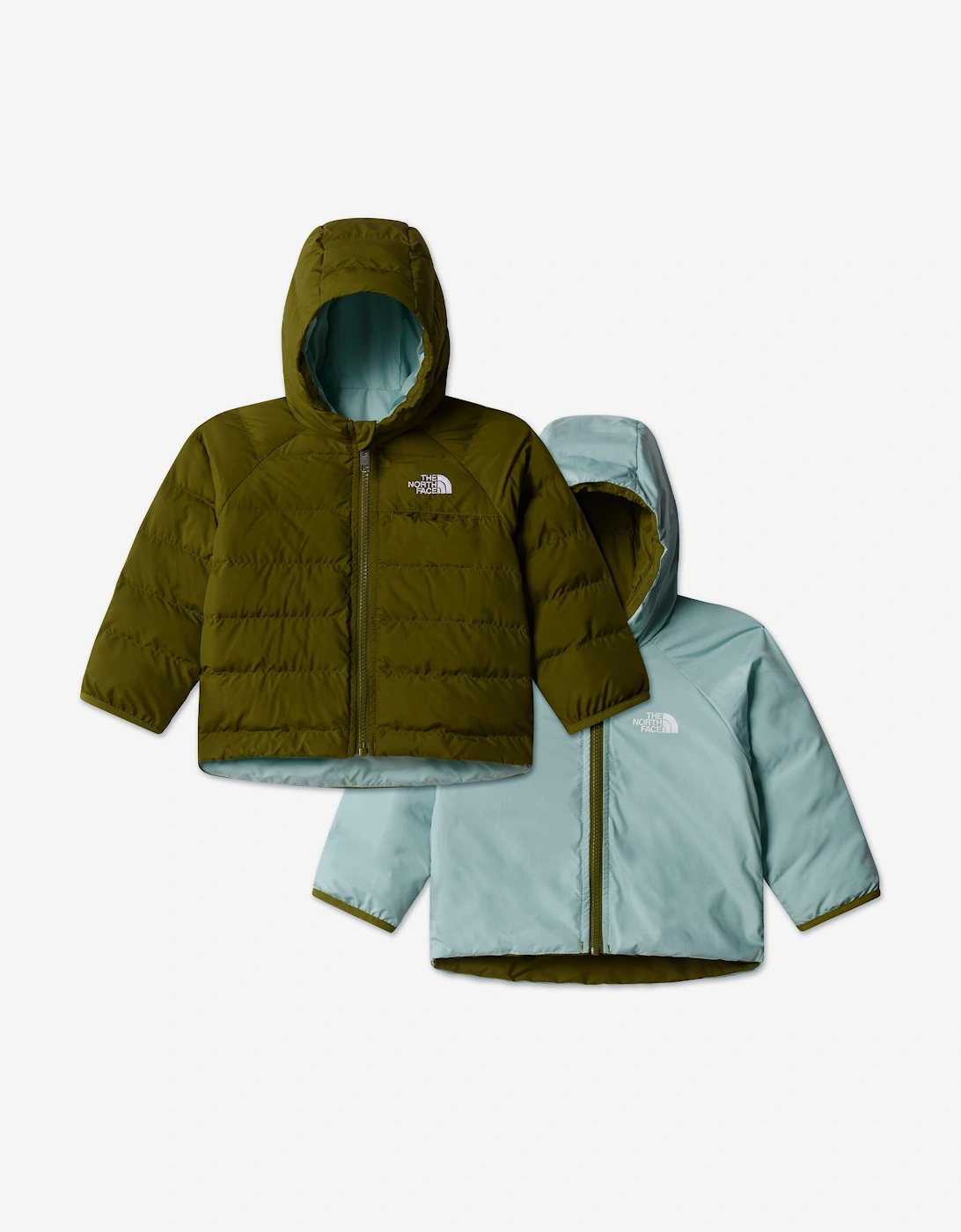 Baby Boys Reversible Perrito Hooded Jacket in Green, 7 of 6