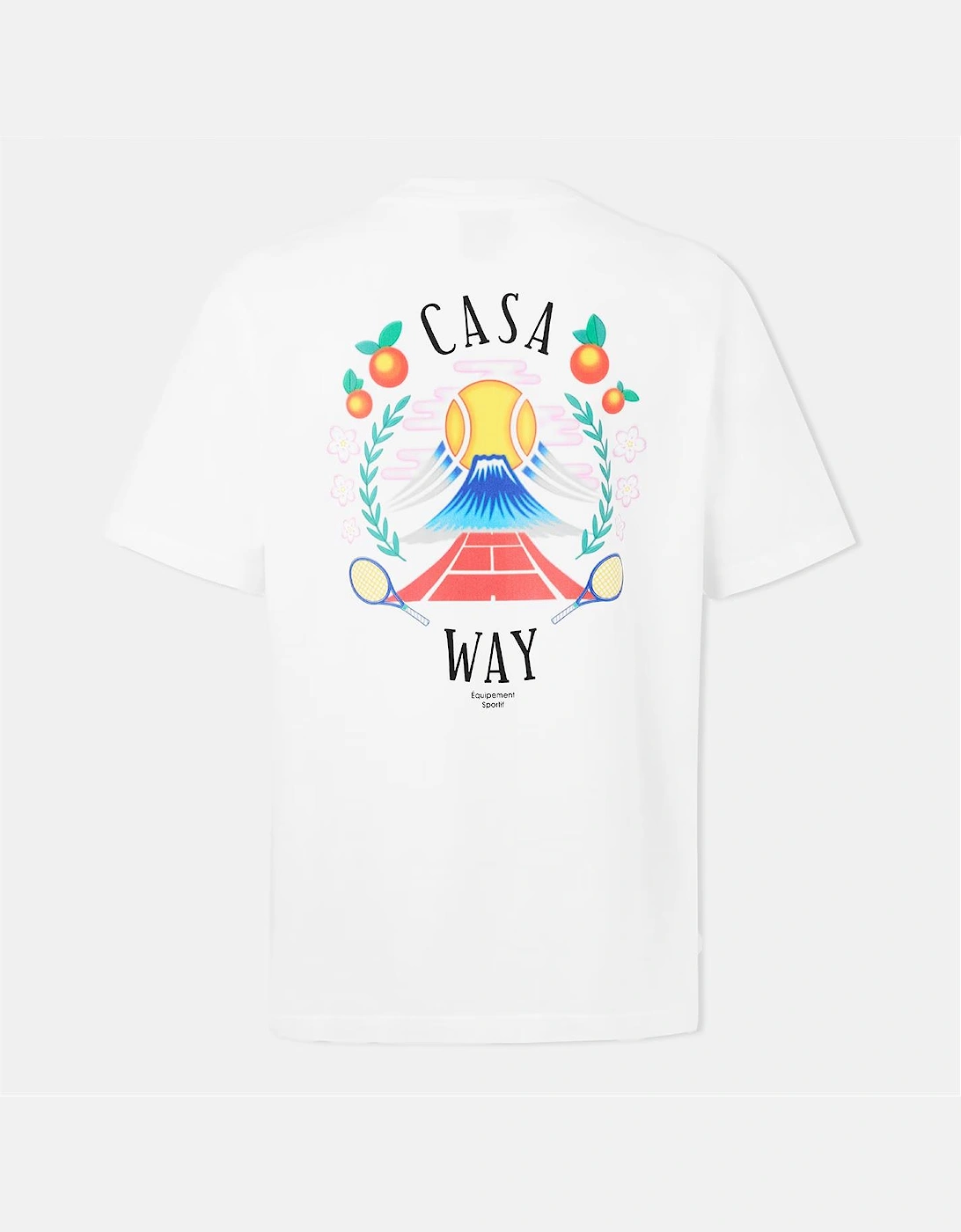 Casablanca Men's CASABLANCA Way Mountain T-Shirt White