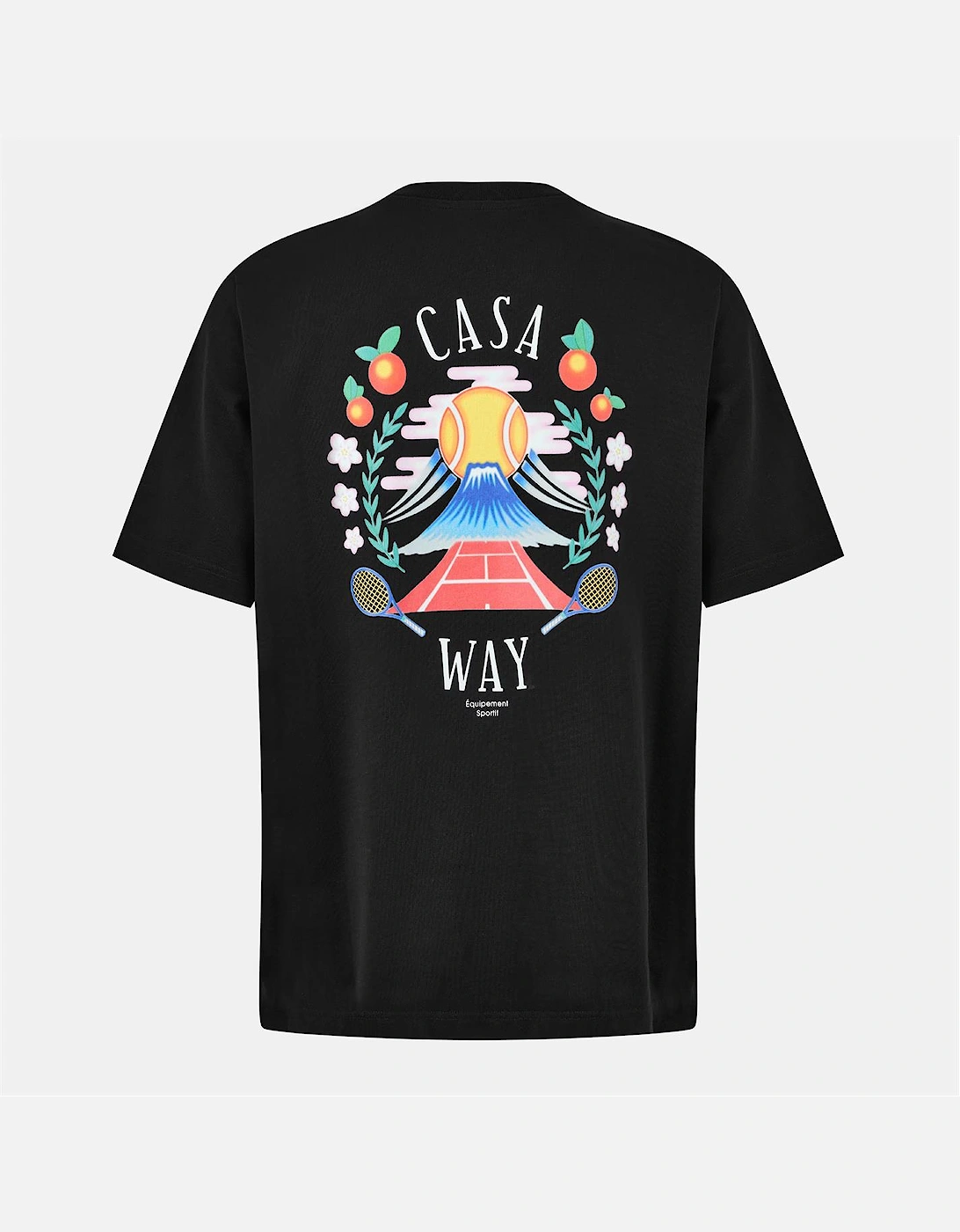 Casablanca Men's CASABLANCA Way Mountain T-Shirt Black