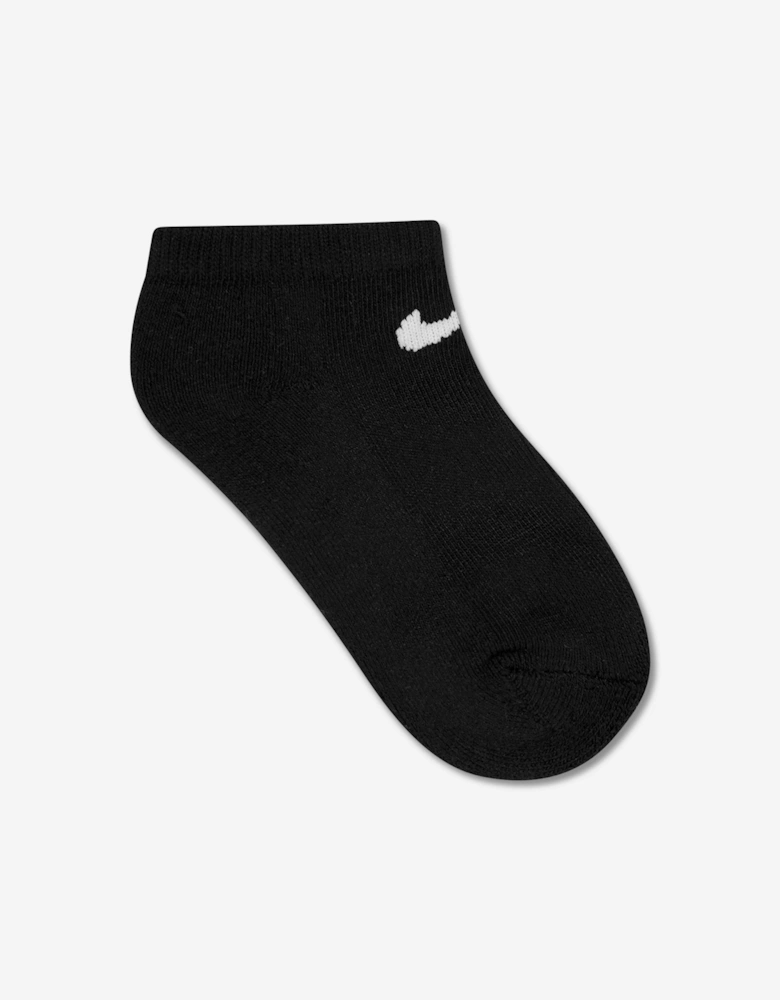 Kids 3 Pack Basic No Show Socks Set in Multicolour