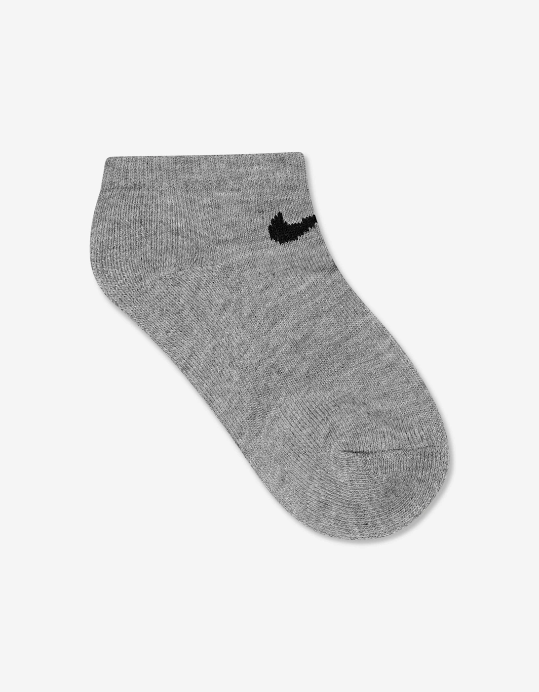 Kids 3 Pack Basic No Show Socks Set in Multicolour