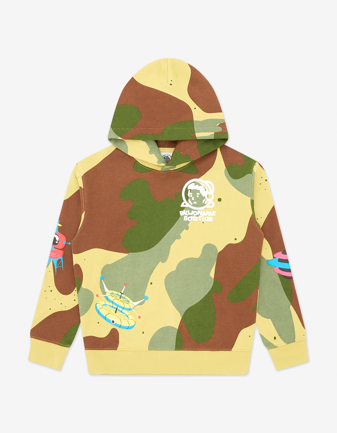 Boys All Over Space Camo Popover Hoodie in Green, 7 of 6