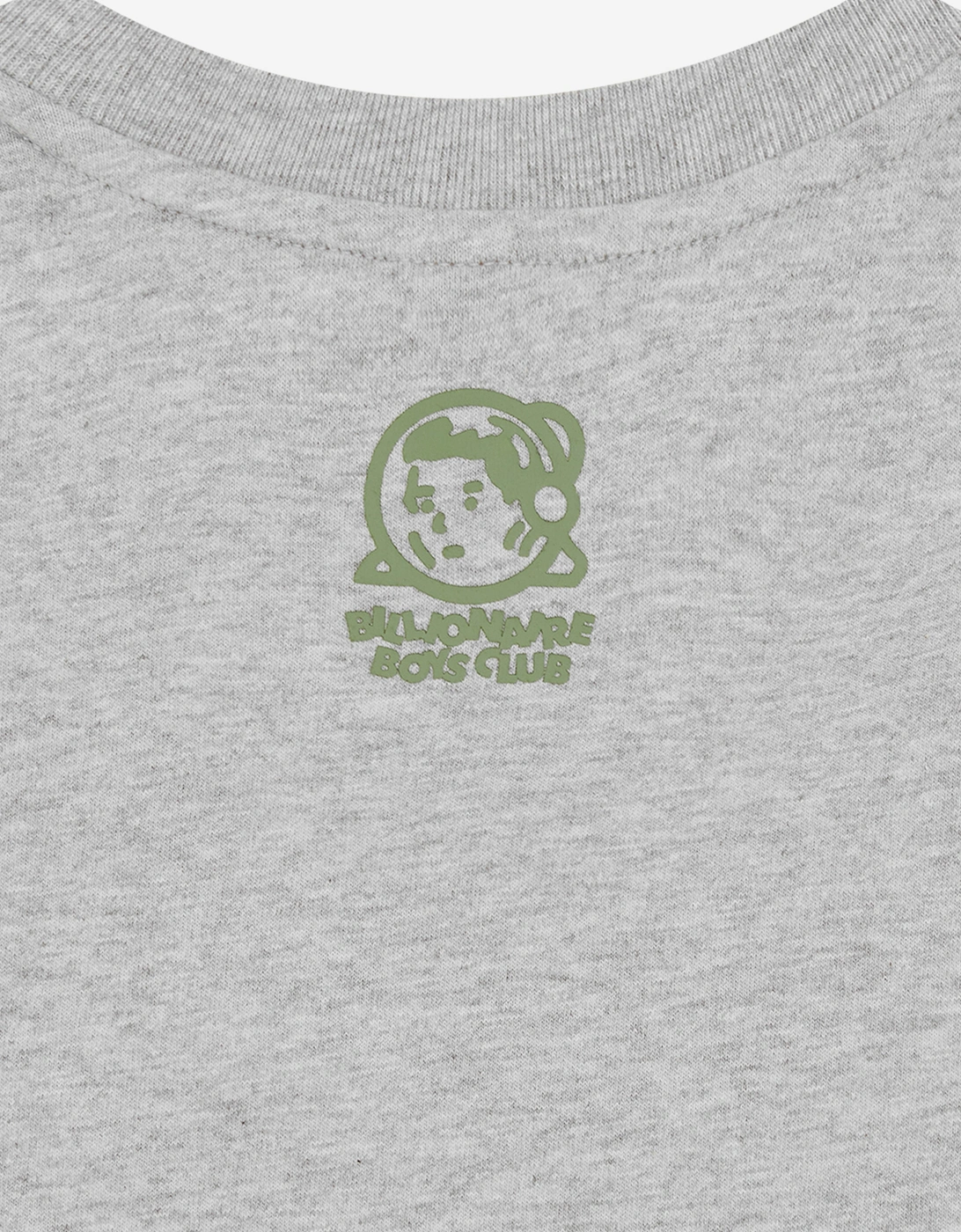 Boys Space Camo Arch Logo T-Shirt in Grey