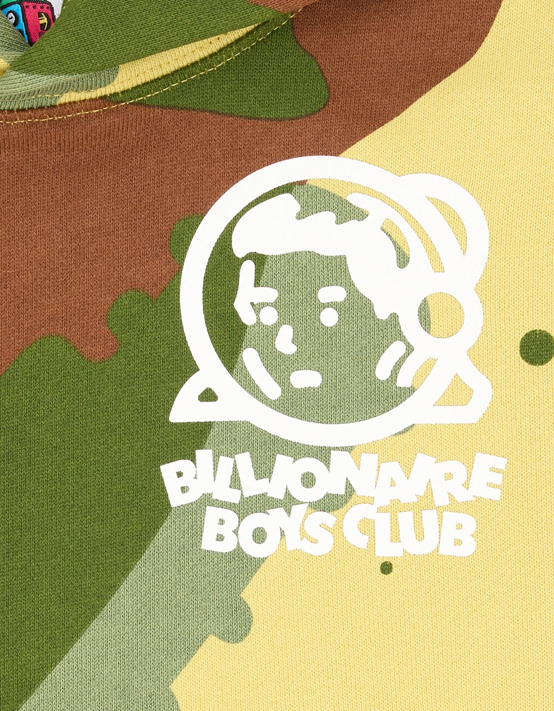 Boys All Over Space Camo Popover Hoodie in Green