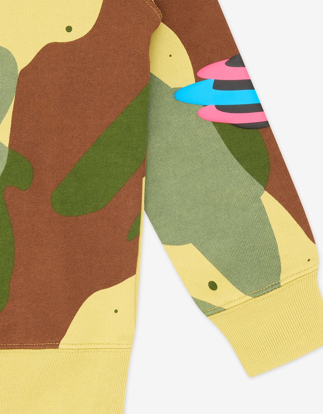 Boys All Over Space Camo Popover Hoodie in Green