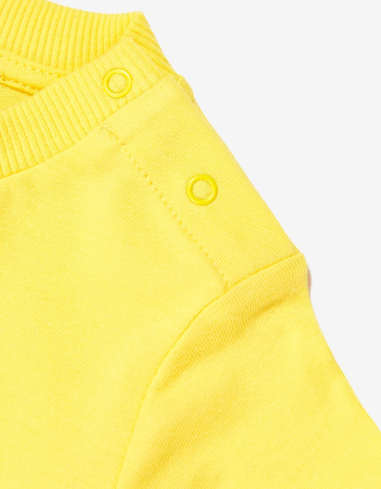 Baby Teddy Bear Logo T-Shirt in Yellow