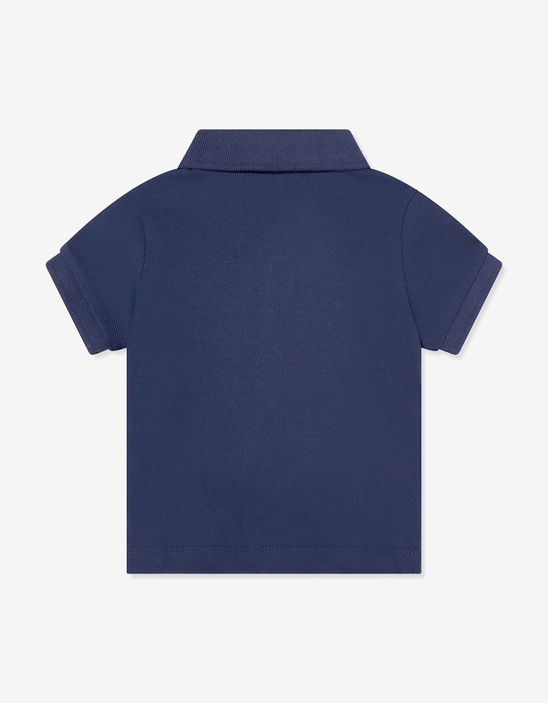 Baby Boys Teddy Bear Logo Polo Shirt in Navy