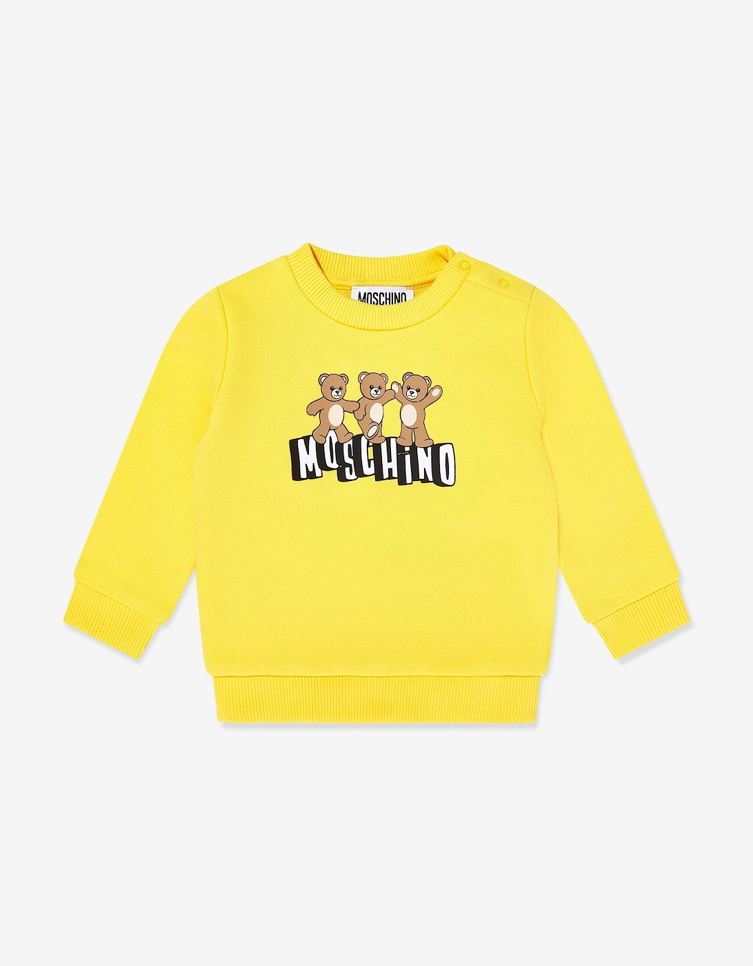 Baby Teddy Bear Logo Sweatshirt in Yellow, 5 of 4