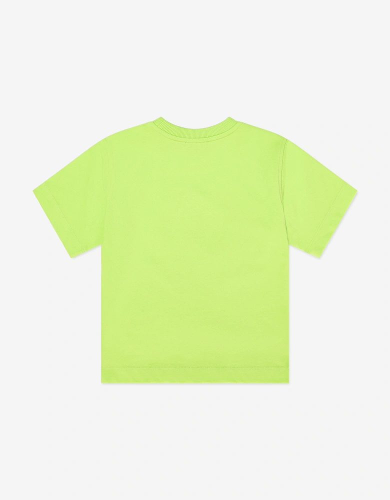 Kids Teddy Bear Logo T-Shirt in Green