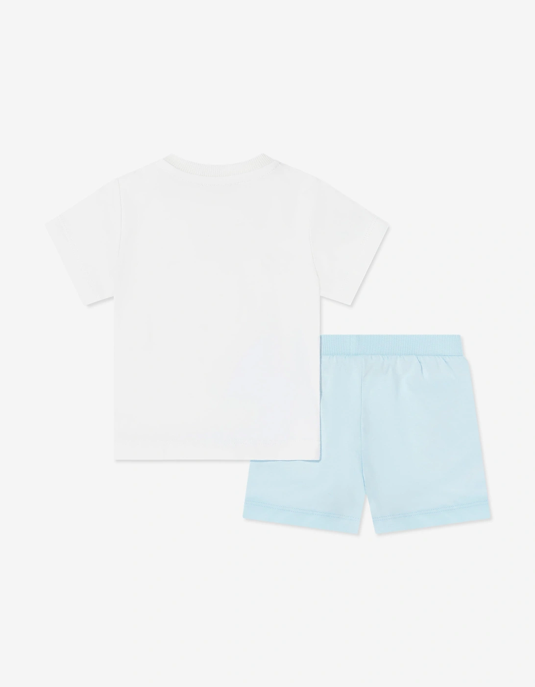 Baby Boys Teddy Bear Logo Short Set in Blue