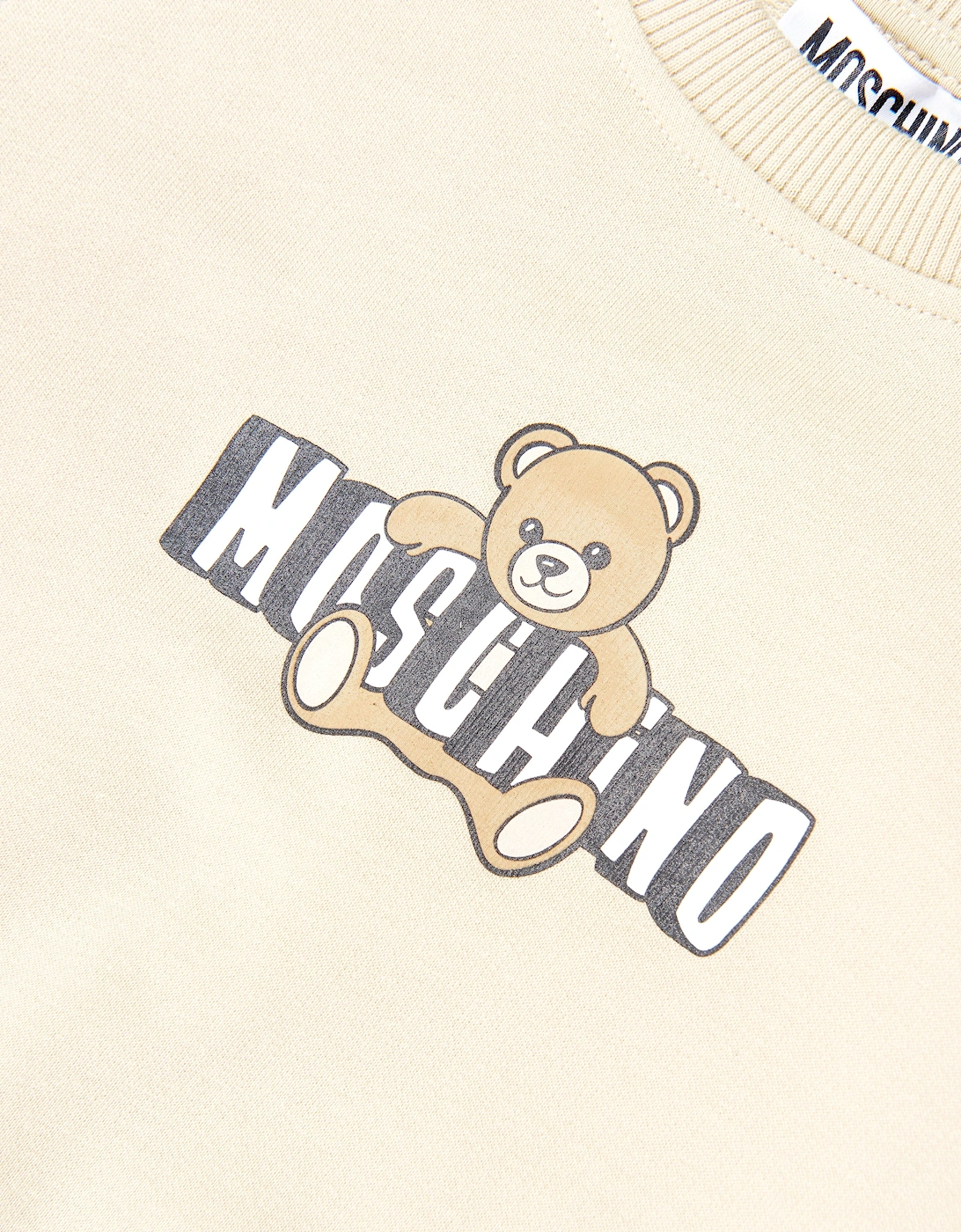 Kids Teddy Bear Logo Sweatshirt in Beige