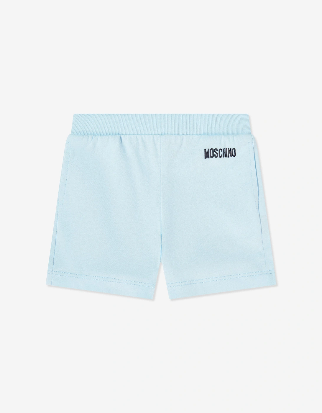 Baby Boys Teddy Bear Logo Short Set in Blue