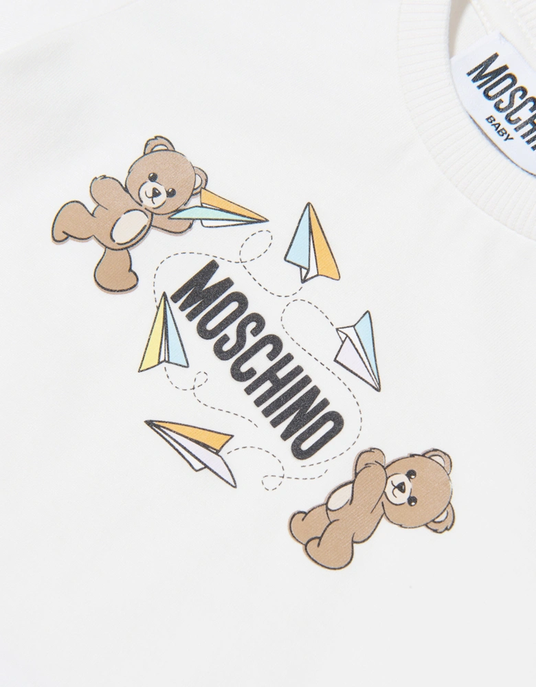 Baby Boys Teddy Bear Logo Short Set in Blue