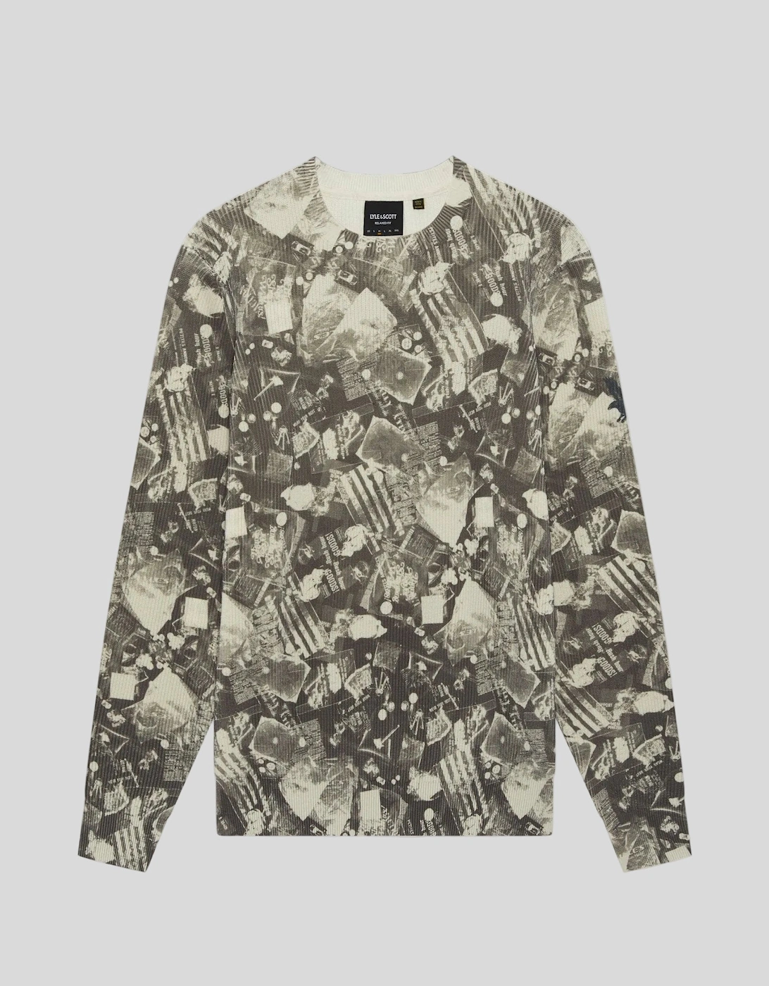 Printed Crew Neck Jumper