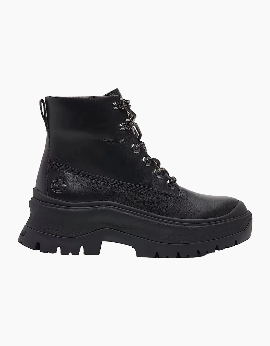 Roxie Lane Mid Lace Leather Women's Black Boots