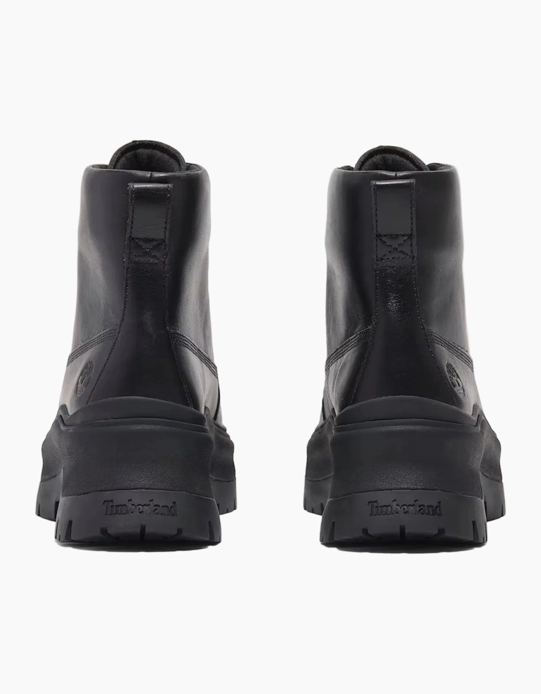 Roxie Lane Mid Lace Leather Women's Black Boots