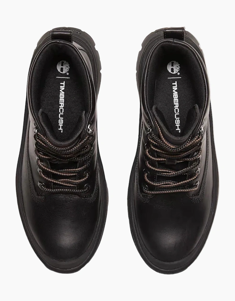 Roxie Lane Mid Lace Leather Women's Black Boots