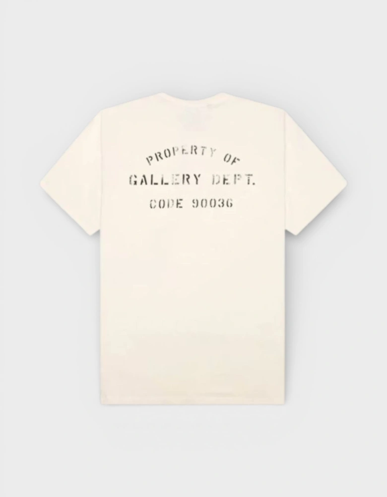 Property Of Stencil Tee Natural