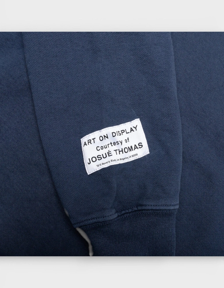 ATK Stacked Logo Hoodie Navy