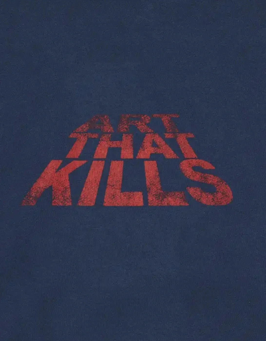 ATK Stacked Logo Hoodie Navy