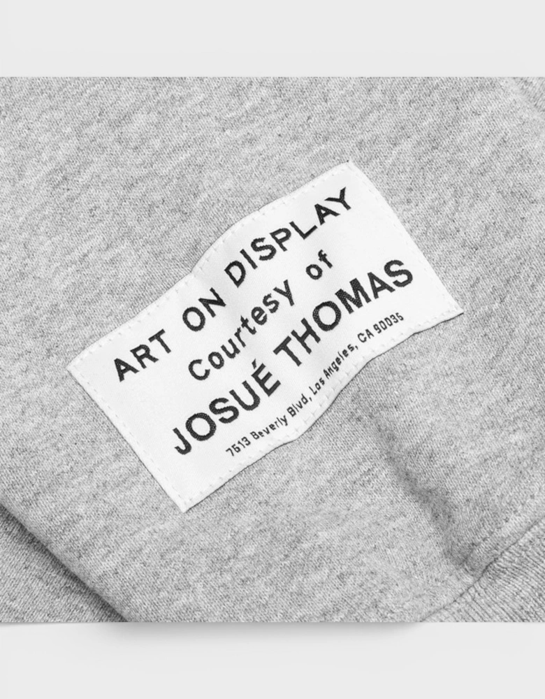 Center Logo Hoodie Heather Grey