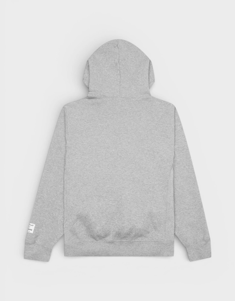 Center Logo Hoodie Heather Grey