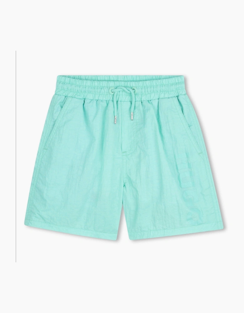 HUGO GREEN SWIM SHORTS G01185